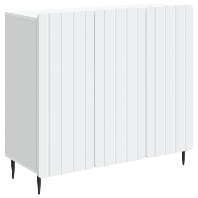 vidaXL - Dressoir - Wit - 89 - x - 34,5 - x - 82 - cm - Bewerkt - hout