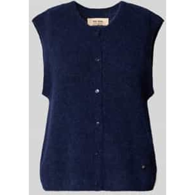 Regular fit cardigan van elastische alpacamix met knoopsluiting