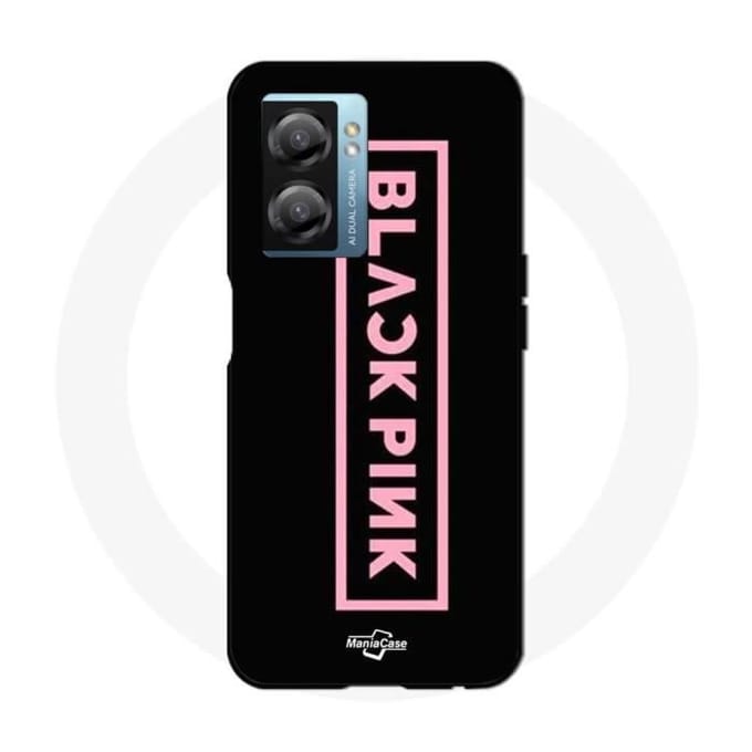 Coque Maniacase pour Narzo 50 5G Blackpink VIP Tickets Blackpink logo Front noir