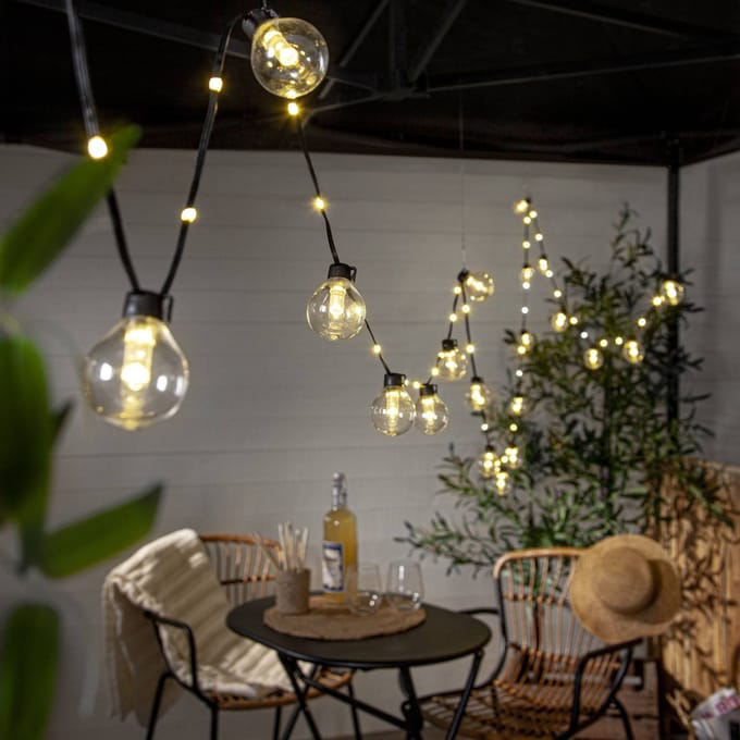 STAR TRADING LED lichtketting Bolla, helder, kunststof Lengte 5,3 m 20-fl.