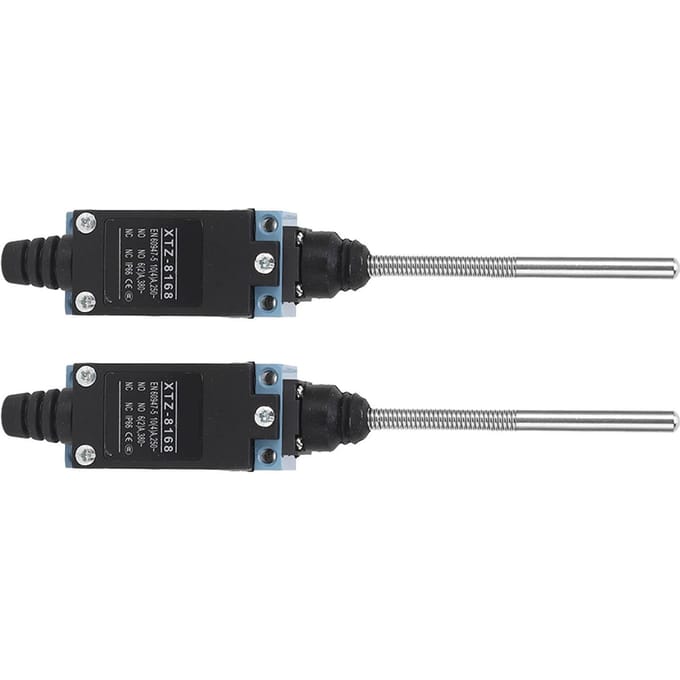2 stuks Momentaire Eindschakelaar Bewegingsschakelaar Flexibele Spiraalveerstang voor CNC Freesmachine Laser Plasma Router