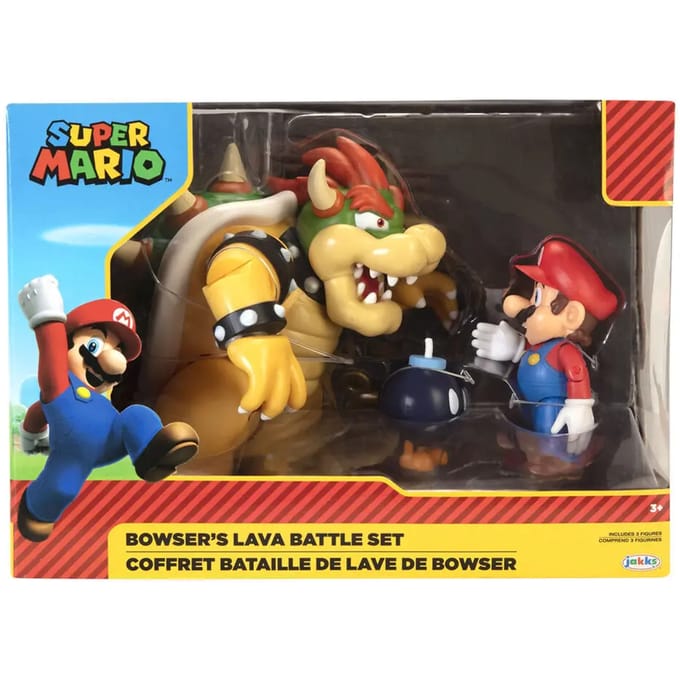 Verzamelaarsbeeldje Jakks Pacific Nintendo Super Mario Bowser Vs Super Mario