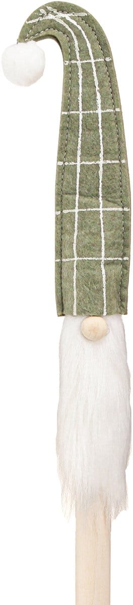 Kerstman op een stokje Kerstkabouter groen 57cm 4 stuks, 4 Stück