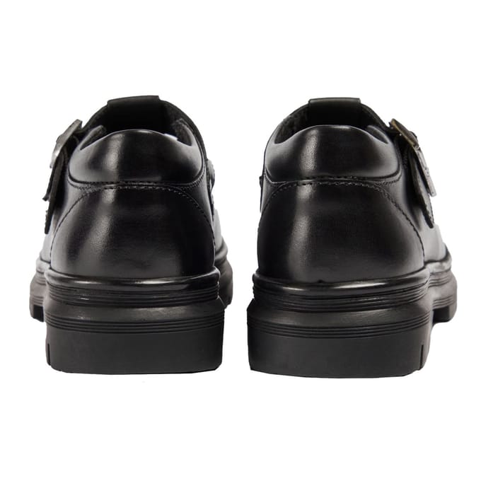 Pod Emilie Faux Leren Dames Zwarte Loafers