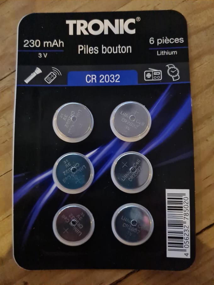 Tronic CR2032 Batterij 3V, Blister 6 stuks