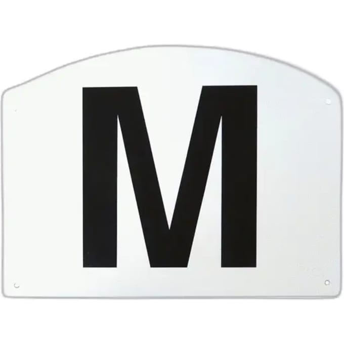 Plastic reclamebord met 12 carrouselletters Hippotonic
