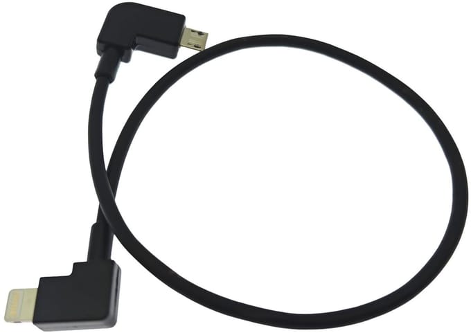 Micro USB-kabel 30cm voor DJI Mavic Mini afstandsbediening - Geschikt voor iOS en Android smartphones en tablets, ideaal voor accessoires