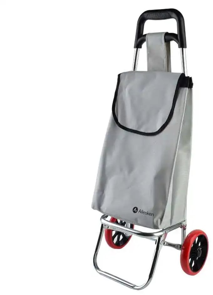 Allesken - Boodschappentrolley - Marid Grey - 35x26x85,5cm - Inklapbaar