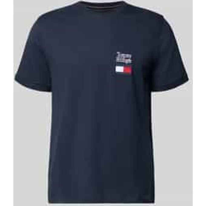 Regular fit T-shirt van puur katoen model 'BRAND LOVE TEXT'