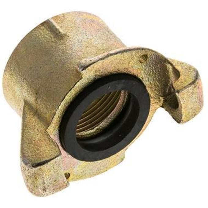 Zandstraalkoppeling 1 1/2'' Binnendraad Smeedbaar Gietijzer Koppeling Lengte 55 mm