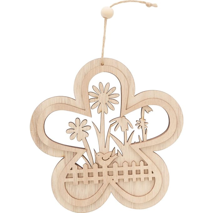 VBS Bloemenhanger / raamdecoratie "Vogel op het tuinhek"