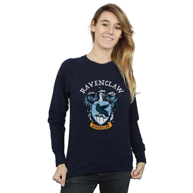 Harry Potter dames/dames Ravenclaw katoenen sweatshirt XL marineblauwe kleur
