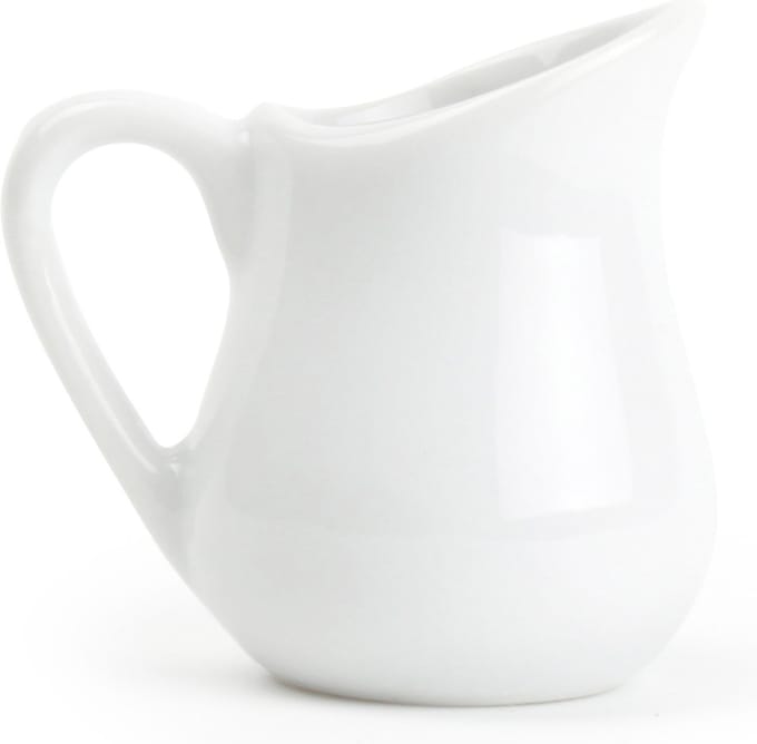 BonBistro Melk-/sauskan 2.5cl wit Sam (Set van 12)