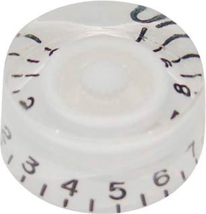 Boston KW-114 transparante witte speedknop voor inch type potas