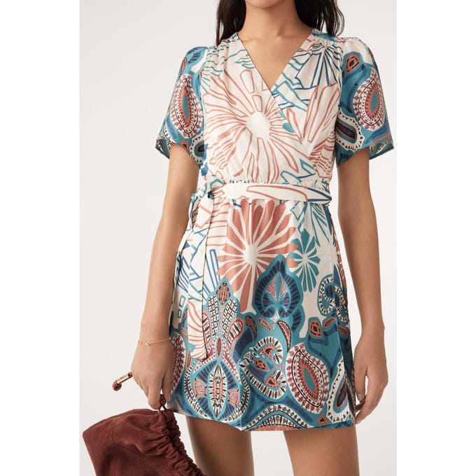 BA&SH Robe Jara Turquoise Taglia: M | Abiti Mini Outlet | Donna | Ciano