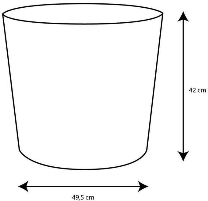 EDA – V.KA SX3 – Bloempot – Kegelvormig 50 cm – 62,2 L