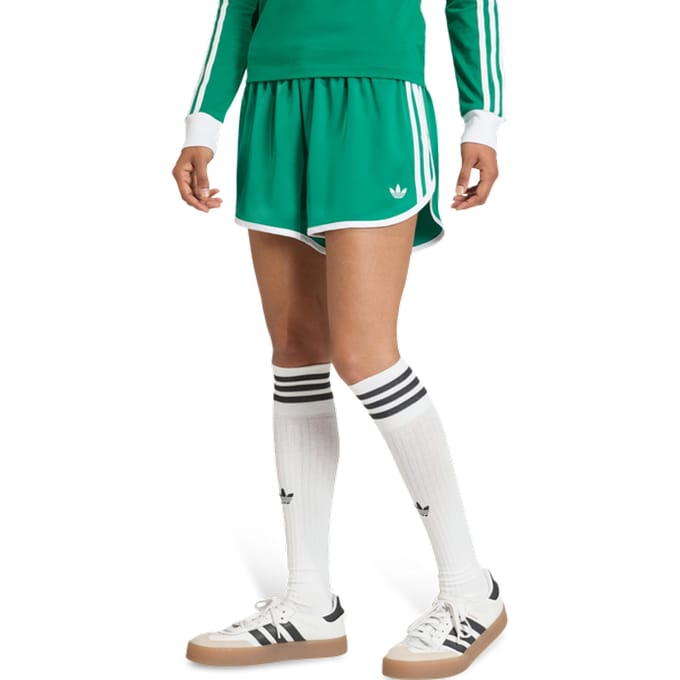 Adidas 3 stripes Korte Broeken Dames - Groen - Maat XL (46-48) - Poly Mesh