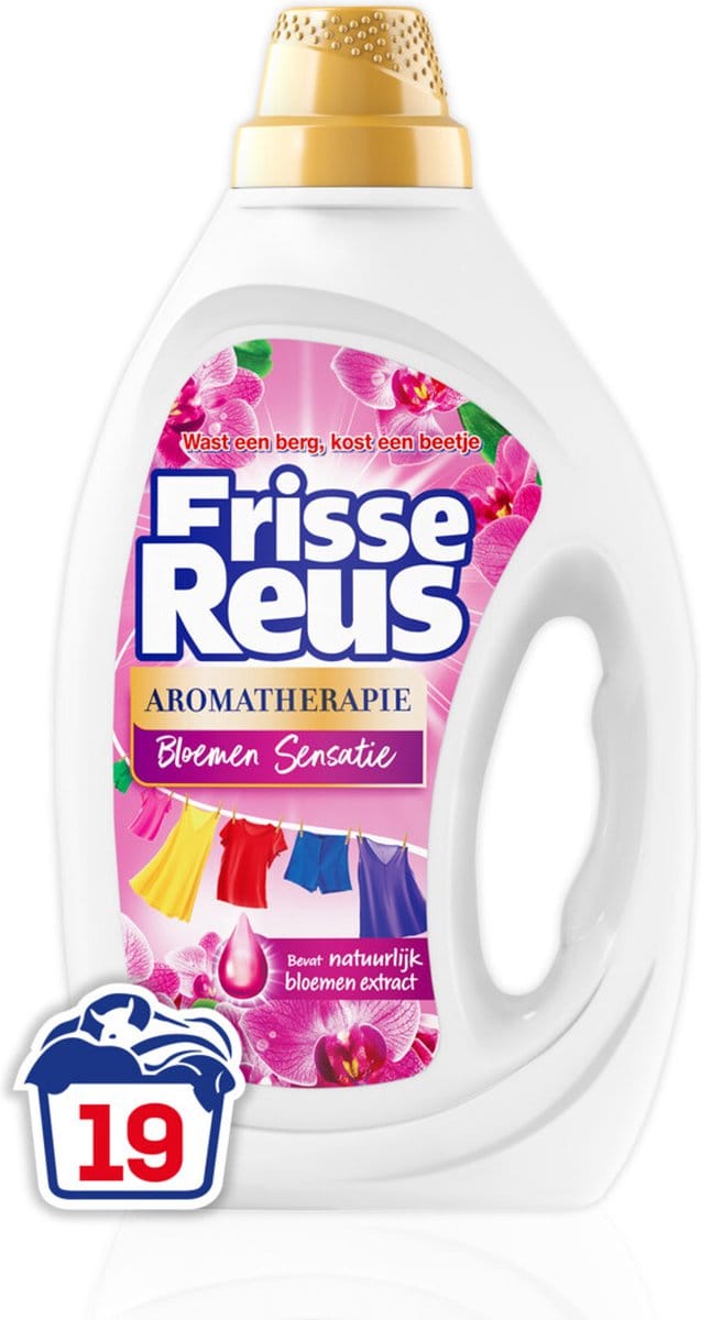 Witte Reus Wasmiddel Frisse Reus Gel Orchidee 19 Wasbeurten 855 ml