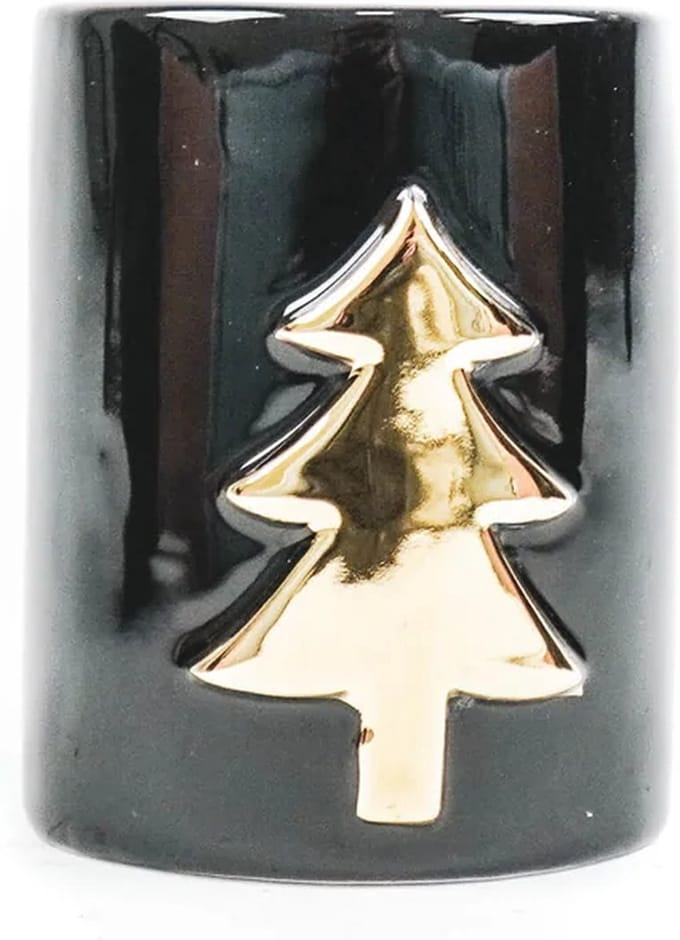 HV KERSTBOOM KANDELAAR CILINDER-6X6X8CM