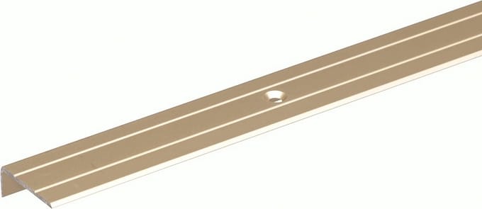 Aluminium Stootrand Trapneus - Geperforeerd - 1000 x 24,5 x 10 mm - Zandgeanodiseerd