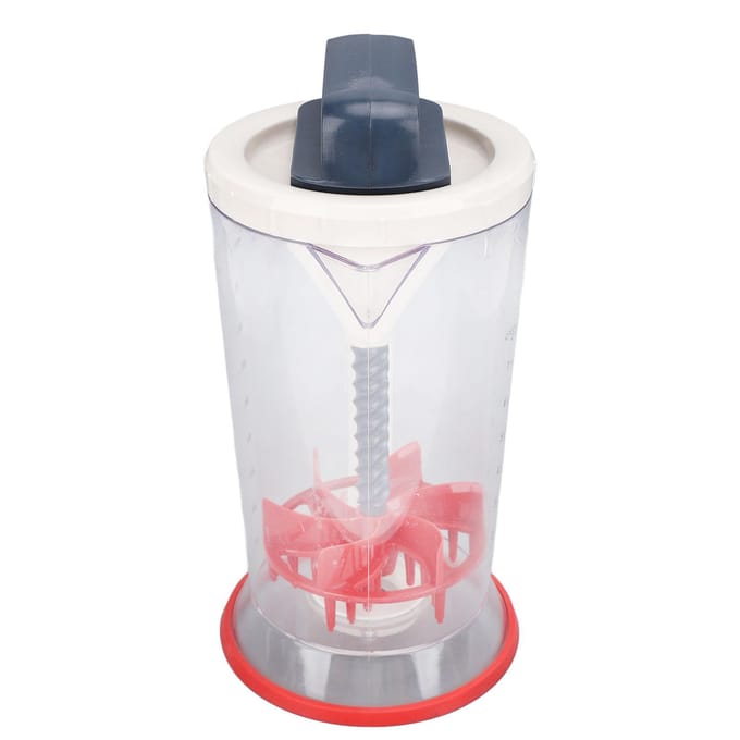 Pannenkoekbeslag Dispenser met Knijphendel Multifunctionele Handmatige Cupcakebeslag Scheider met L white
