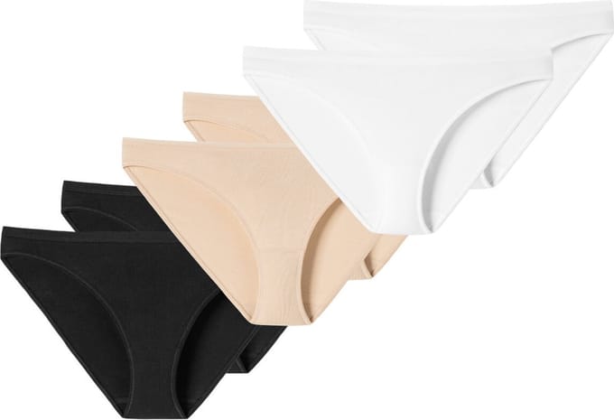 Schiesser Dames Minislip 6-pack 95/5 Cotton