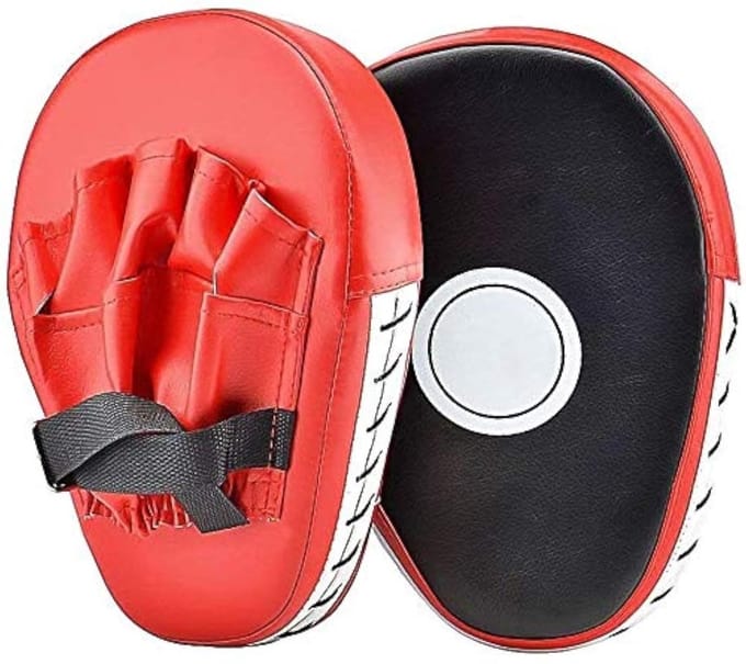 Allecto - Bokspads Trainer - Kickboksen - Kwaliteit - Rood en Zwart