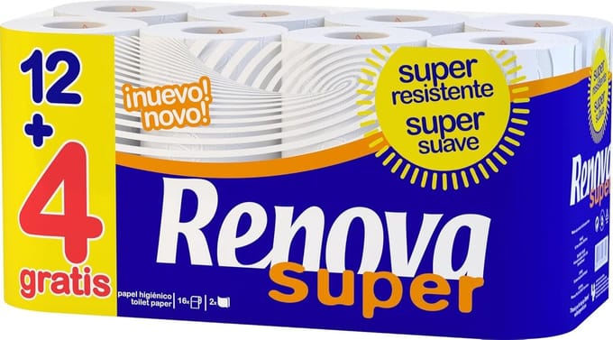 Toiletpapier Rollen - Zacht Papier - Dagelijks Gebruik - Dubbellaags Kwaliteit - 16 Stuks - Wit