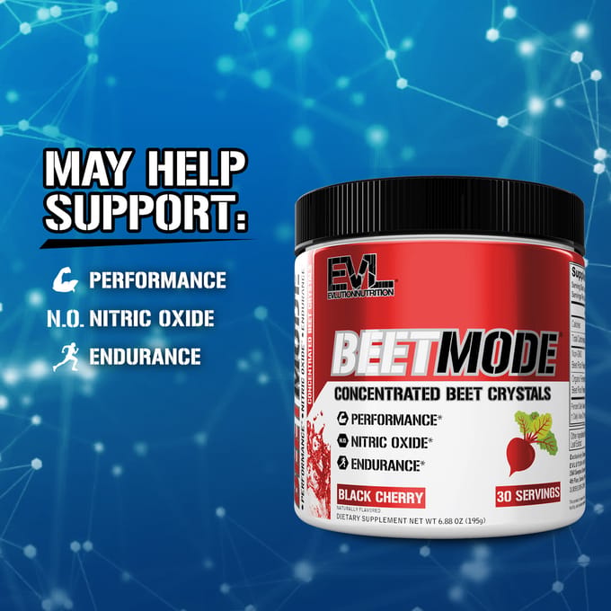 BeetMode, Cristaux de Betterave Concentrés, Cerise Noire, 6,88 oz (195 g)