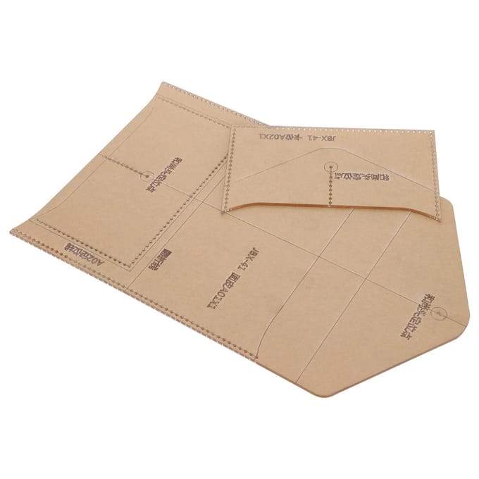 Acryl DIY Sjabloon Envelop Tas Patroon Transparant Stencil Ambacht Handgemaakte Benodigdheden beige