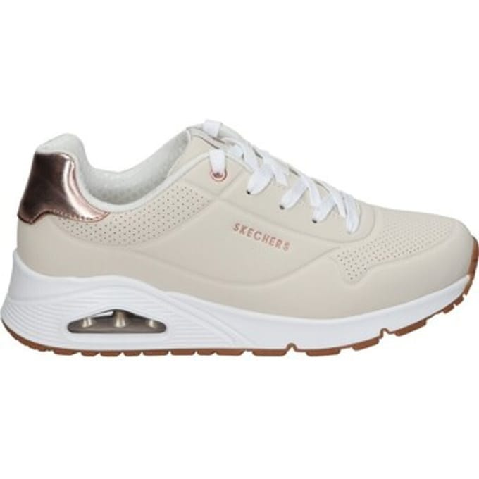 Skechers UNO GEN1 - SHIMMER AWAY Meisjes Sneakers - Naturel