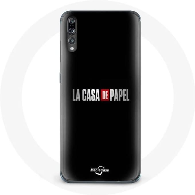 Coque pour Huawei P20 - La Casa de Papel - Souple - Noir - Protection - Mixte