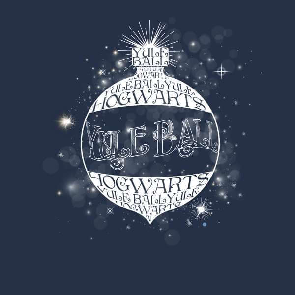 Harry Potter Yule Ball Baubel kerst t-shirt - Navy - L