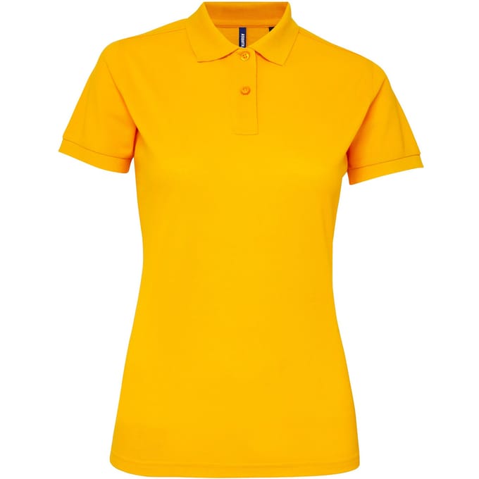 Asquith & Fox Dames/dames Performance Blend Poloshirt met korte mouwen (Zonnebloem)