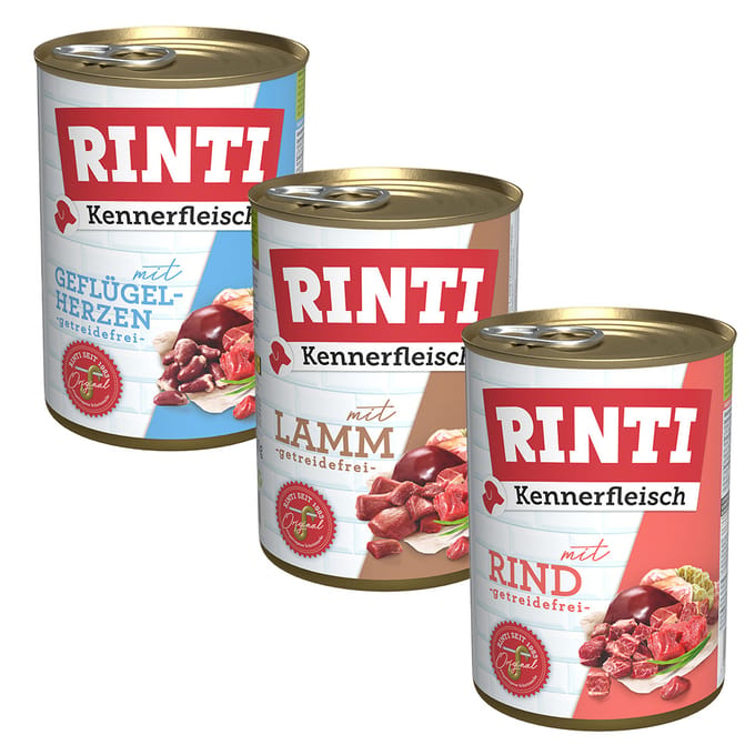 12x400g Rinti "Kennerfleisch" Lam Hondenvoer