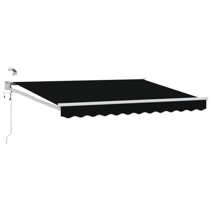 vidaXL - Elektrisch - Uitschuifbare - Zonneluifel - Zwart - 3 - x - 2,5 - m