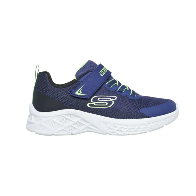 Skechers Microspec II kinder sneakers blauw - Maat 30 - Uitneembare zool