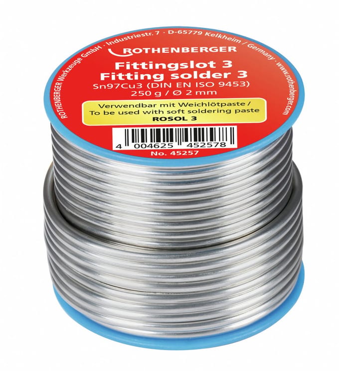 ROTHENBERGER Fittingsoldeer 3, 2mm, 250g, spoel - 45257