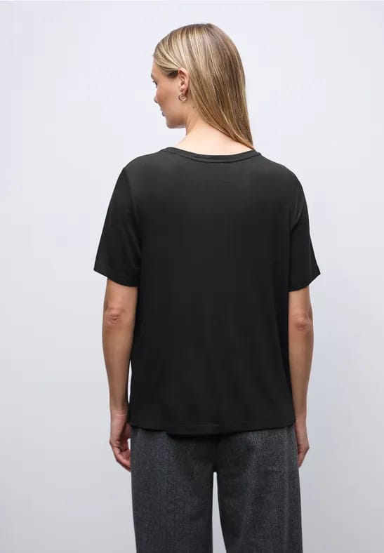 Shirt met chiffon detail
