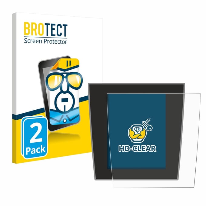 BROTECT - Screenprotector voor Porsche Taycan 2021 Infotainment System - Folie Beschermfolie transparant 2 Stuks