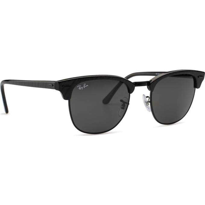 Zonnebril Ray-Ban Clubmaster RB3016-1305B1-51 Wrinkled Black On Black