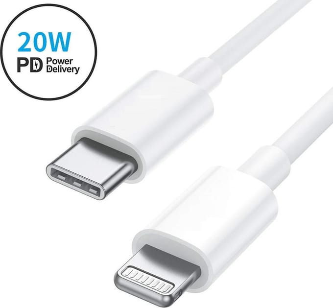 Kabel geschikt voor iPhone 14 - Oplaadkabel Lightning naar USB-C