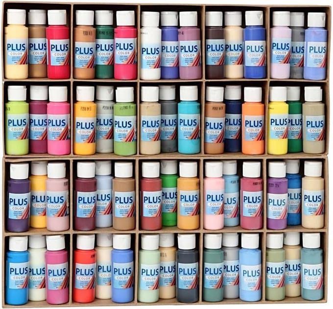Plus Color Acrylverf - Verf - 60 Verschillende Kleuren van 60 ml