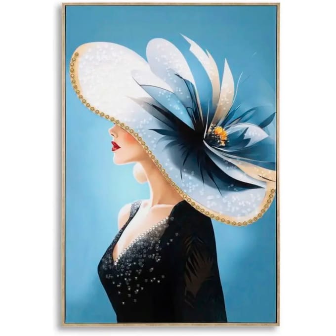 Muurdecoratie schilderij op canvas met lijst Mauro Ferretti Laccato Dori B