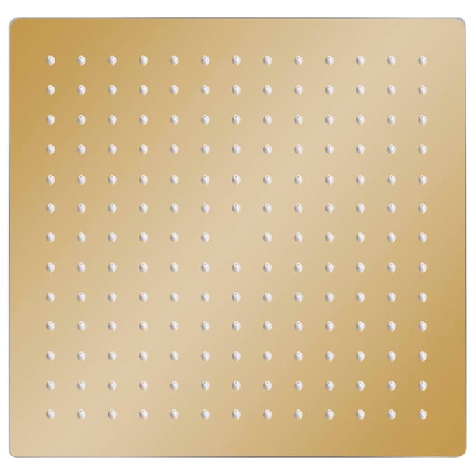 vidaXL - Regendouchekop - vierkant - 30x30 - cm - roestvrij - staal - goudkleurig