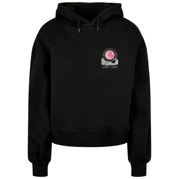 Merchcode - Sunset Charm Oversized Hoodie/trui - XL - Zwart