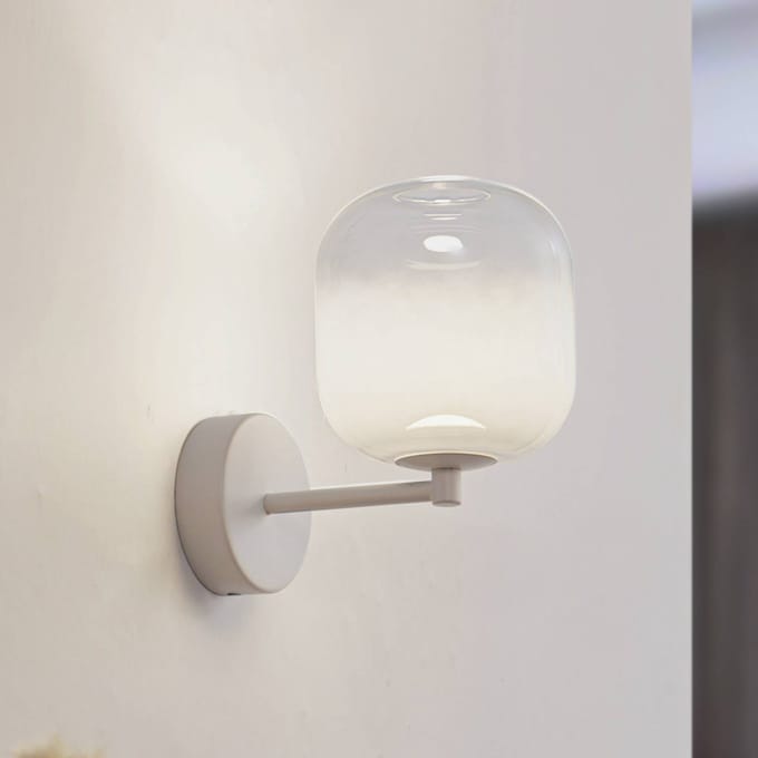 Lucande LED wandlamp Avelina, wit