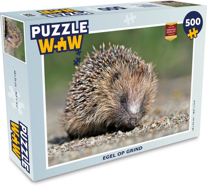 Puzzel Egel op grind - Legpuzzel - Puzzel 500 stukjes
