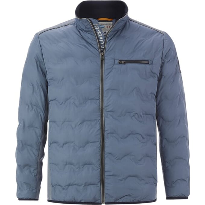 Jan Vanderstorm herren Donsjack - 54 - blauw - Plus Size