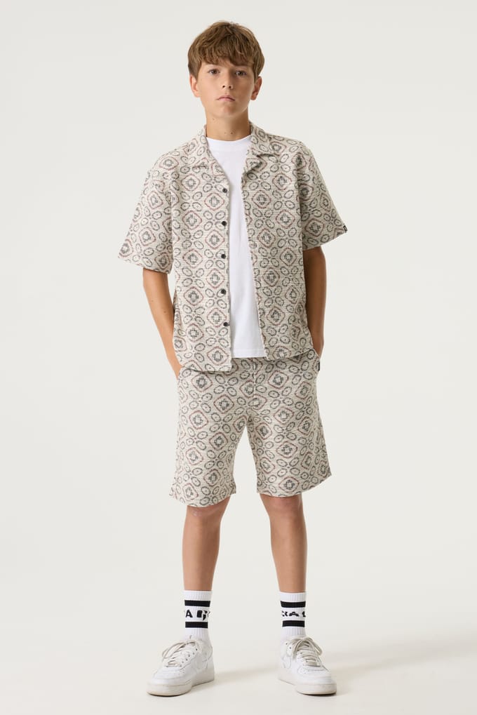 Short in jacquard geweven kind Garcia